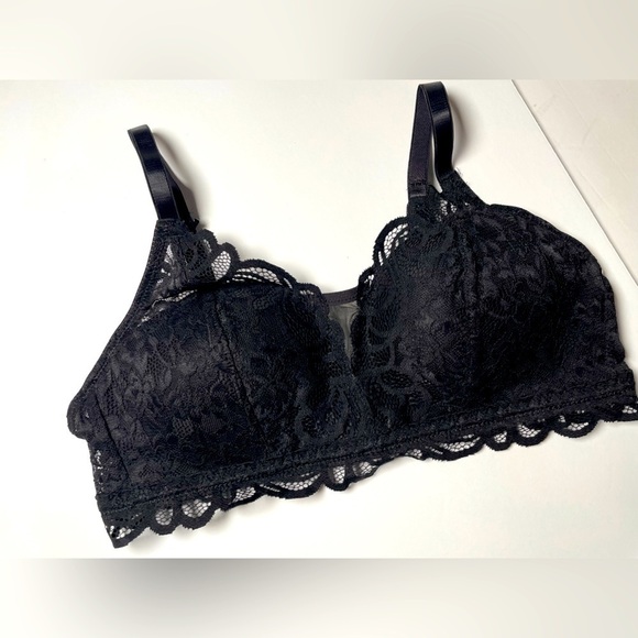 BALI Size S/P Comfort Revolution Lace Desire Shaping Wireless Bra DF6591 Black - Picture 1 of 14